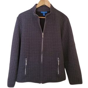 Karen Scott Sport Zip Sweater Jacket XL